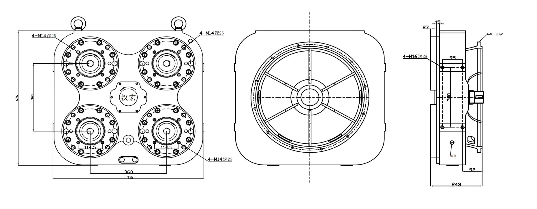 700KW One Input Four Outputs Transfer Case 700KW One Input Four Outputs Transfer Case
